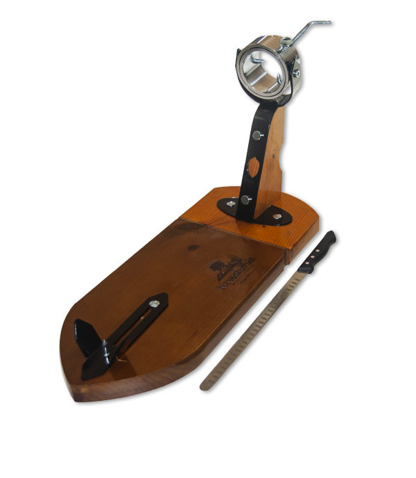 Kit Jamonero y Cuchillo Giratorio Nevadensis